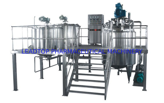 100L Lotion / Cream Vacuum Emulsifying Machine For Homogenizing Mixing