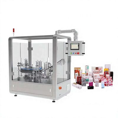 Good price Multifunction Vertical Rotary Carton Box Packing Machine Automatic Sugar Snacks Food Paper Small Case Filling Cartoning Machine online