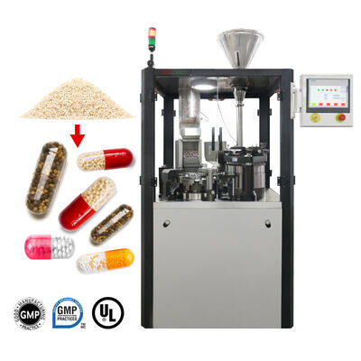 Good price Foodstuff 3 Mould Bores Hard Gelatin Capsule Filler PLC Control online