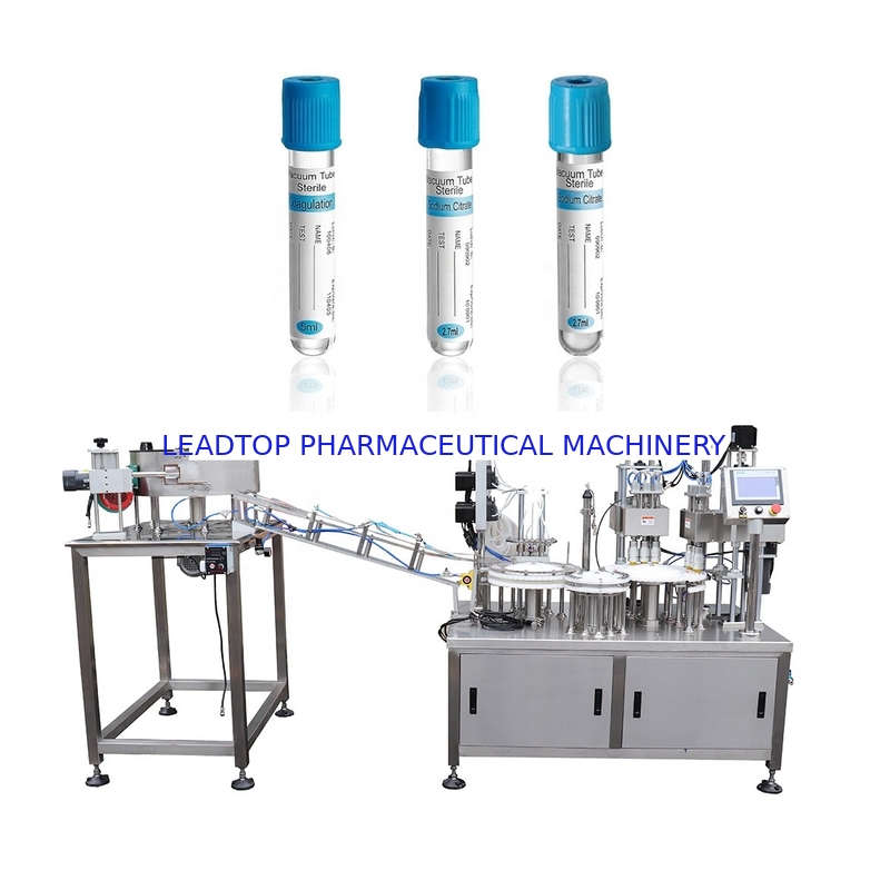 Clean Bench Automatic Round Tube Bottle Filling Labeling Machine Reagent Electric Vial