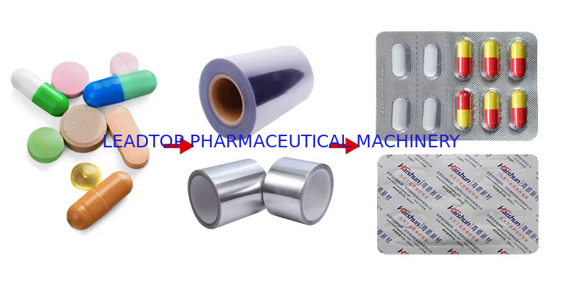 Capsule Pill Tablet Blister Packaging Machine Automatic DPP-88 ALU PVC Pharmaceutical