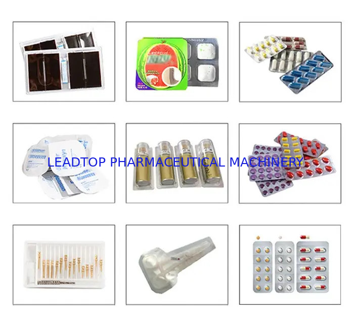 Flat Plate Automatic Blister Packing Machine For Tablets Capsule 50Hz  6kw
