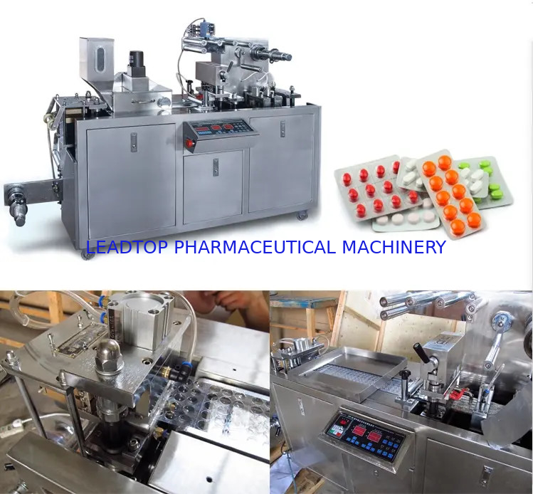 Flat Plate Automatic Blister Packing Machine For Tablets Capsule 50Hz  6kw