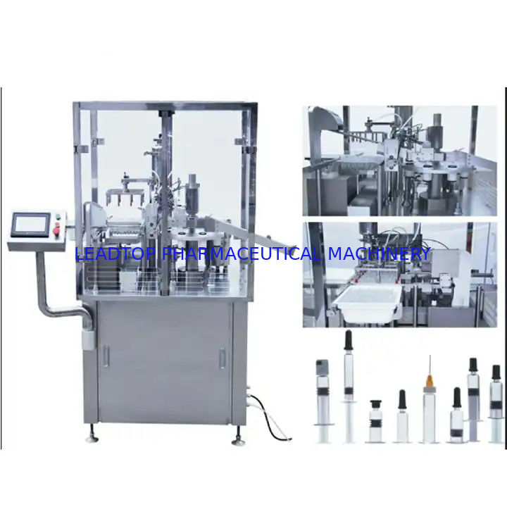Reliable Liquid Syringe Filling Machine 0.75Mpa  For 0.5-80ml With ≤±1-2% Filling Accuracy