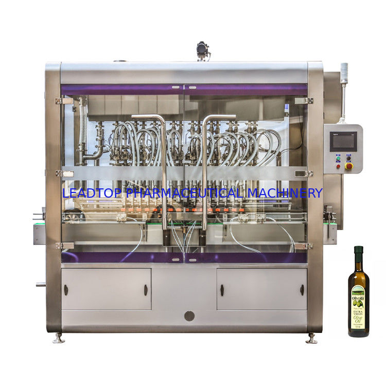 16-Nozzle Rotary Liquid Bottle Filler With 50-5000ml Capacity CE/GMP/SGS/BV Certified