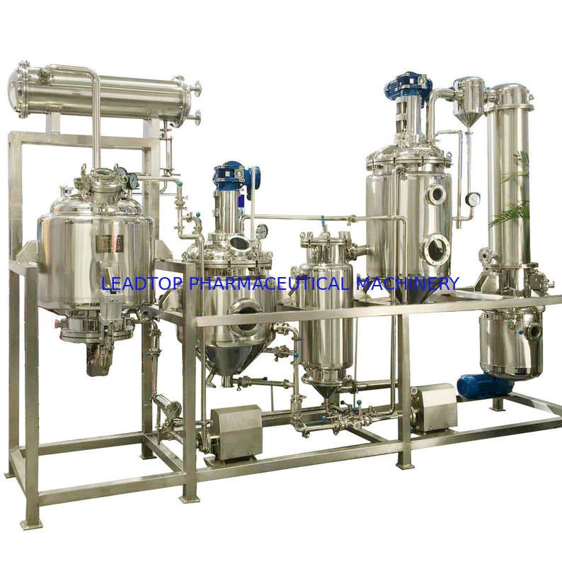 Customizable Herb Extraction Equipment with Stainless Steel Design Solvent Extraction Method 50Hz/60Hz Frequency