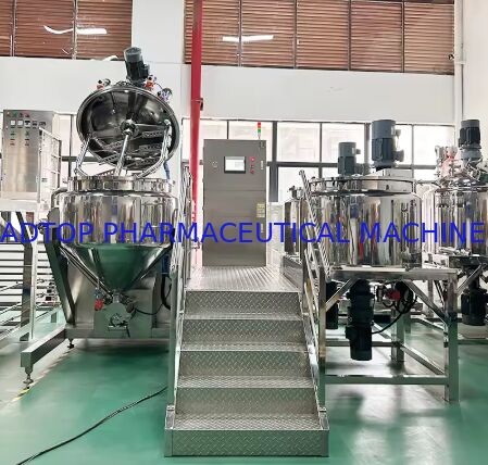 Hot Sale High Quality PLC Controlled Vacuum Ultrasonic Stainless Steel Cosmetic Face Cream Skin Care Emulsifier Machine