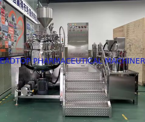 Hot Sale High Quality PLC Controlled Vacuum Ultrasonic Stainless Steel Cosmetic Face Cream Skin Care Emulsifier Machine