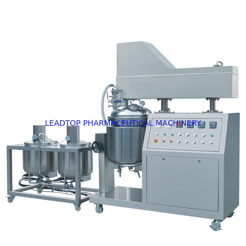 Factory Price Double Cylinder Hydraulic Lift 5L-20000L Cosmetic Production Line Vacuum Emulsifier Machine