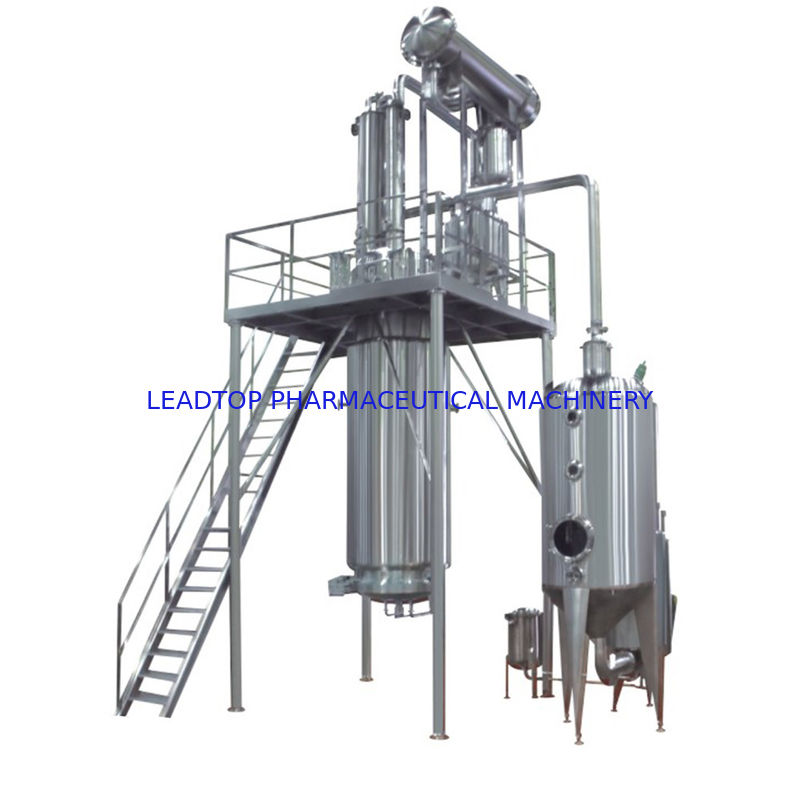 500-1000L Herb Extraction Equipment In Stevia Hemp CBD Leaf Extraction And Concentration Line