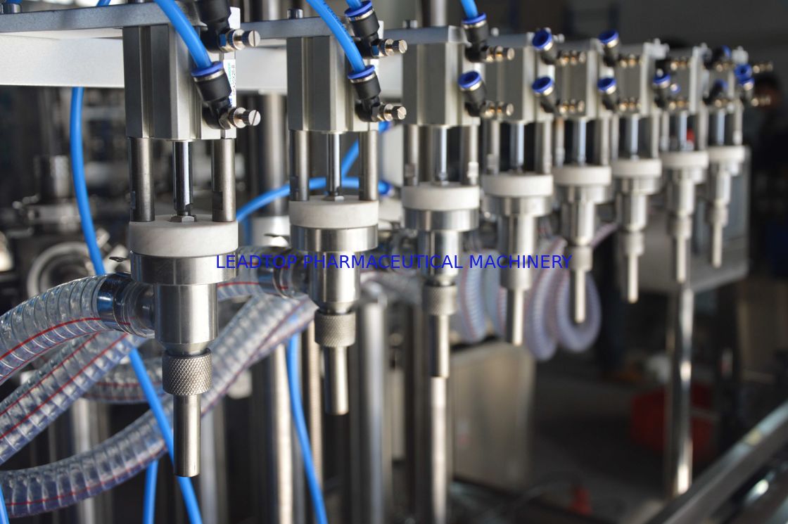 Automatic Volumetric Inline Liquid Bottle Filling Machine With Siemens Control