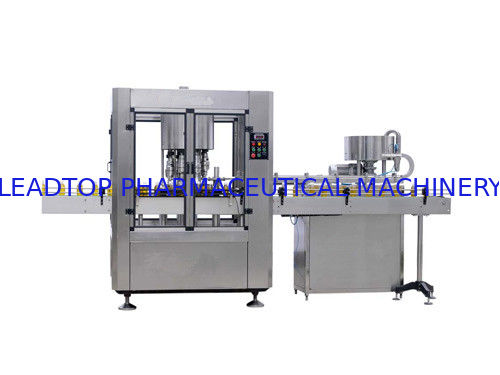 Rotary High Speed Glass / Plastic Bottle Capping Machine With Auto Capper