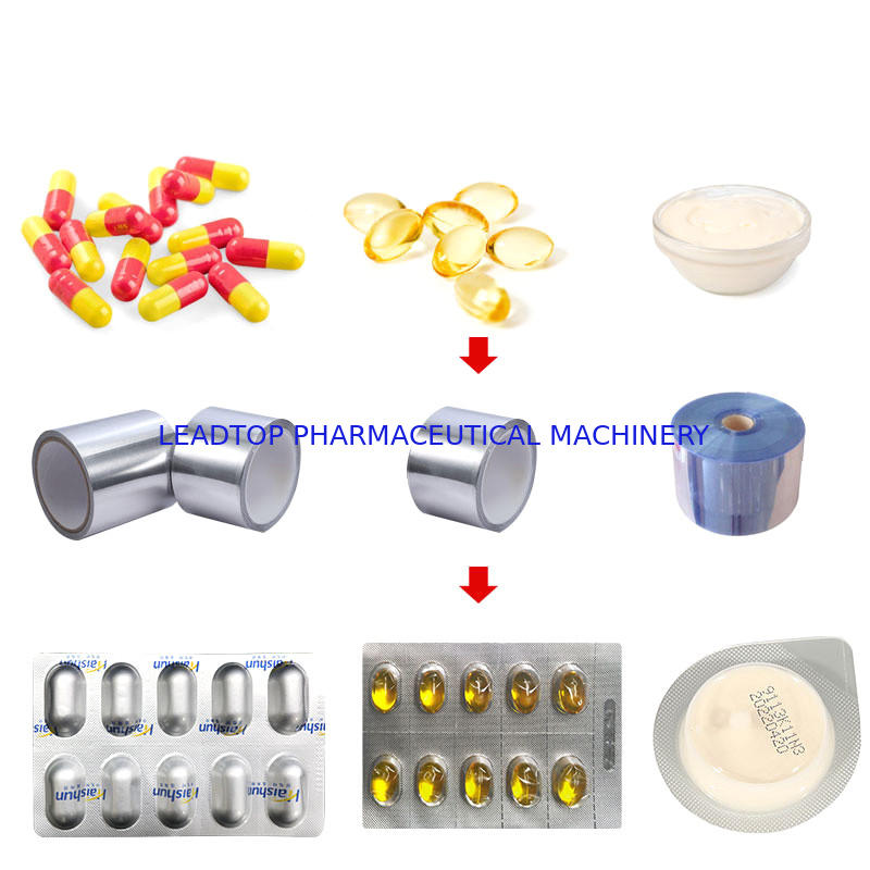 PLC Pharmaceutical Capsule Blister Packing Machine 2.2kw Touch Screen