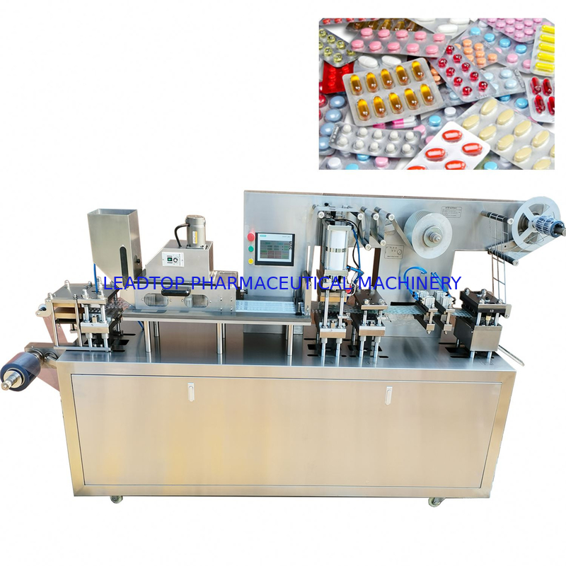 2.2kw Flat Plate Blister Packing Machine For Tablets Capsule