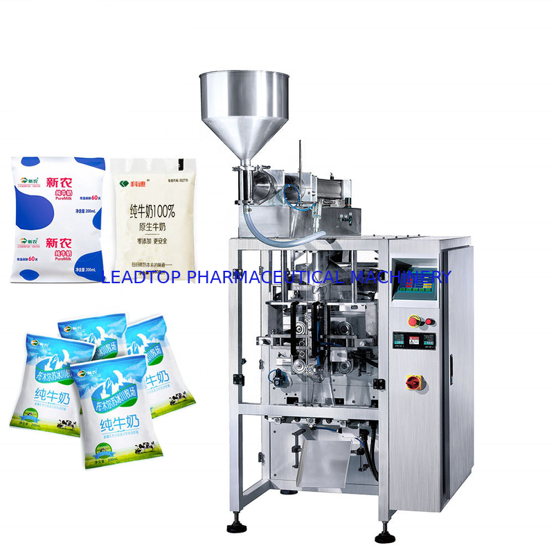 Automated Milk Sauce Liquid Filling Packaging Machine 120pcs/Min