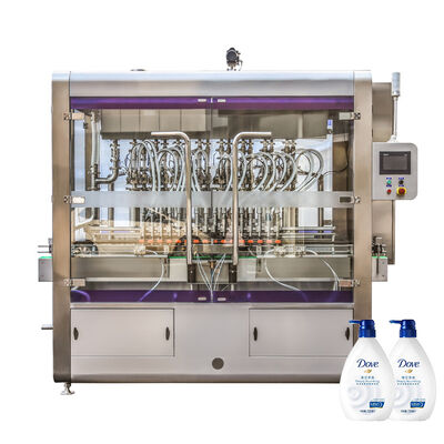 Good price Rotary Liquid Bottle Filling Machine With 16 Filling Nozzles 50-5000ml Range 8 Kw Power Supply online