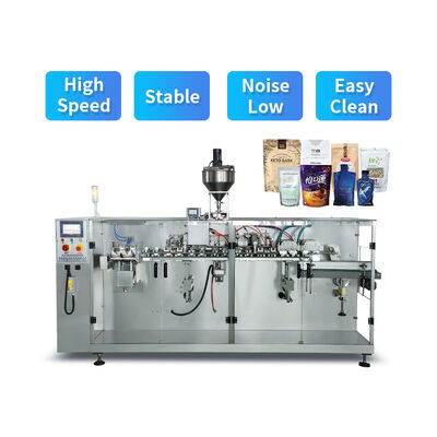 Good price Fully Automatic High Speed Three Servo Food Beverage Chemical Pouch Filling Horizontal multifunctional packaging machine online