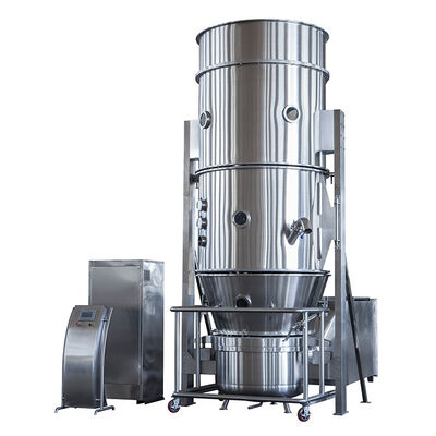 Good price GMP Standard PLC Control Fluidized Bed Granulator Machine For Foodstuff Use online