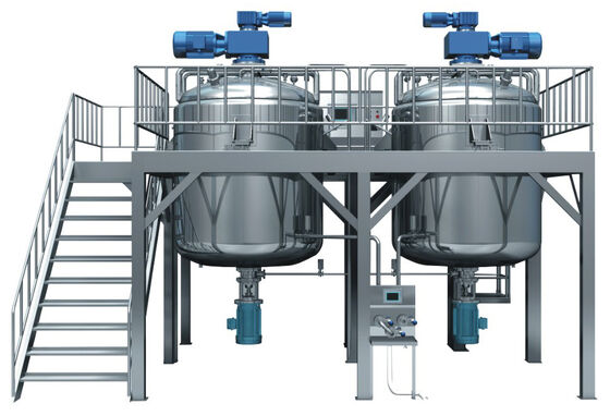 Good price SUS304 Hydraulic Lifting Vacuum Emulsifying Machine For Mixing Oil / Water online