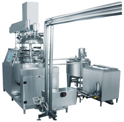 Good price Three Phase Toothpaste Vacuum Pump Vacuum Emulsifying Machine With Hydraulic Lifting online