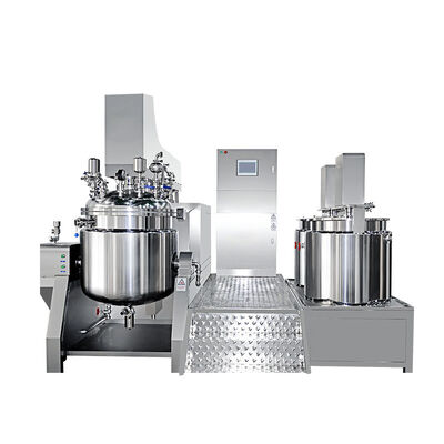 Good price Homogeneous Vacuum Emulsifying Machine Hydraulic Lifting Cosmetic Cream Mixer online
